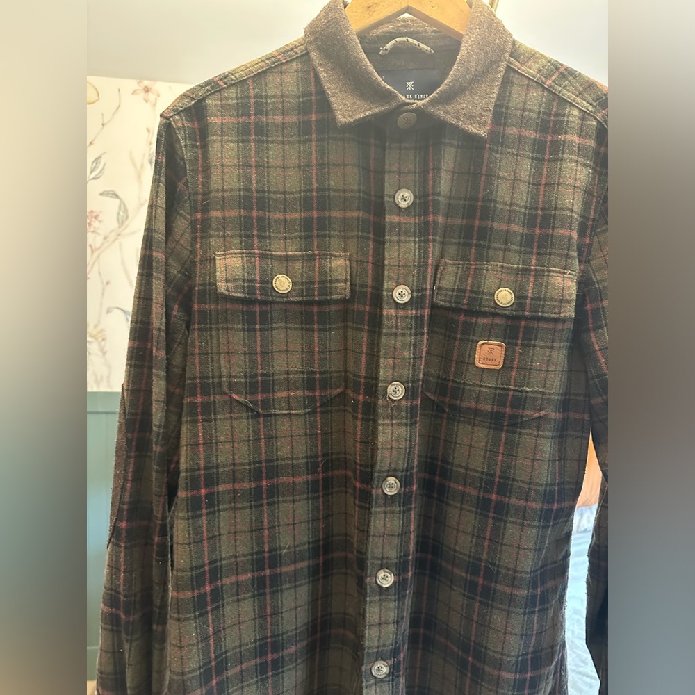 Roark Long sleeve Warm Button Down. Size M